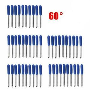 50pcs 60° Cutting Blade Knife Vinyl Film Plotter Steel Tool For Roland Cutter