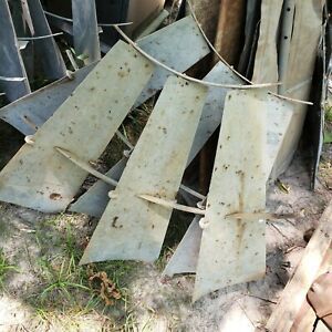 8ft  Aermotor Windmill Sail Fan 3  Blade Sections  vintage