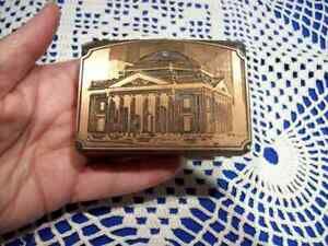 1930 BRASS WOOD RITZ CARLTON PA NOW BEFORE GIRARD TRUST ENGRAVED PRINTING BLOCK