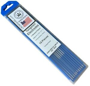 TIG Welding Tungsten Rod Electrodes 2% Lanthanated (Blue, WL20) 10 Pack