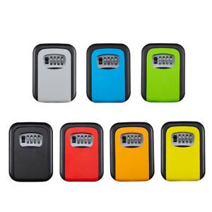 Key Storage Wall Mount Lock Box 4 Digit Combination Wall-Mounted