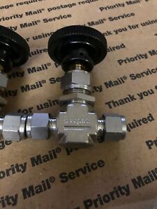 Swagelok SS-1VS6 3/8&#034; Tube 316 SS Needle Valve 5000 Brand New Several Available