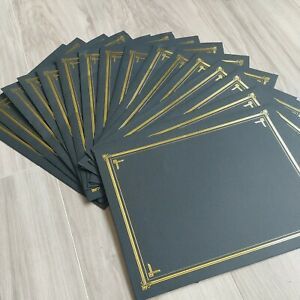 Black with gold Elite a4 Size Document Holders (Pack of 16)