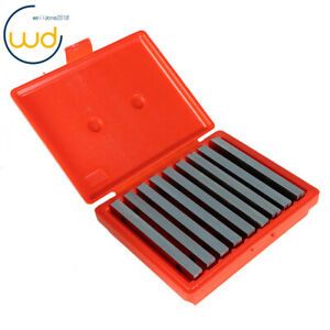 Steel Parallel Set 9 Pair 18Pcs 1/4 inch Thick 6 inch Long 0.0002 inch Precision