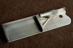 LETTERPRESS PRINTING COMPOSING STICK H.B. ROUSE 33 PICA STAINLESS STEEL 