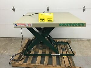 SOUTHWORTH - Stationary Scissor Lift Table, 2,000 lb Load Capacity LL2.0-32.5-48