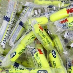 100 Pack E-A-Rsoft Neons 312-1250 Noise Reduction 33dB Uncorded Poly Bag