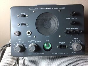 Vintage Heathkit Visual Aural Signal Tracer, Gun Metal Gray