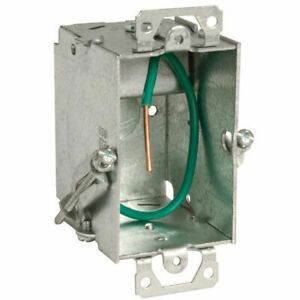 Hubbell-Raco 523S Stab-It 3 x 2 in. Metal Switch Electrical Box, 25 Pack