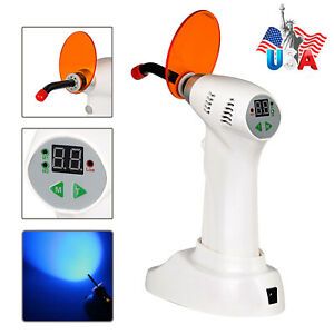 1set Dental Cordless Wireless LED Curing Light Lamp Dentist Teeth Cure 1500MW 5W