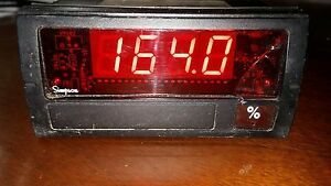 SIMPSON F351110 PANEL METER *LENS IS CRACKED*