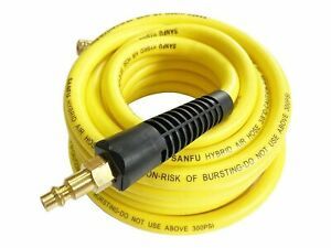 SANFU Hybrid PVC/Rubber 3/8”ID x 25ft, 300PSI Durable, Lightweight, Air Compr...