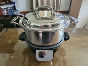 360 Cookware 4 Quart Stainless Steel Stock Pot With Cover / Slow Cooker
