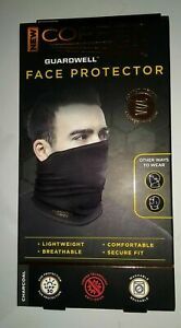 Face Mask Copper Fit Guardwell Neck Gaiter Charcoal Grey adult one size