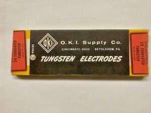 OKI Bering  2 % Thoria Tungsten  Welding Electrodes 3/16&#034; Dia. x  7&#034; L, 5 Pcs.