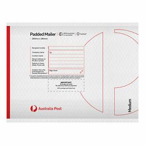 10 Padded Mailer – Medium - PM4 – 265mm x 380mm ***FREE EXPRESS POSTAGE***