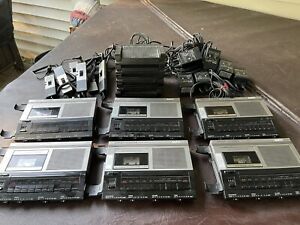 Sanyo Memo Scriber TRC 5220  w/ Pedal,  Mic, and Power Cord Lot Of 6 Units