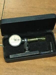 VINTAGE  LS STARRETT &#034;LAST WORD&#034; .001&#034; Dial Indicator No. 711-F IN CASE