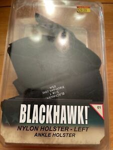BLACKHAWK! 3&#034; to 4&#034; Barrel Medium Autos Blackhawk Ankle Holster Size 01 LH