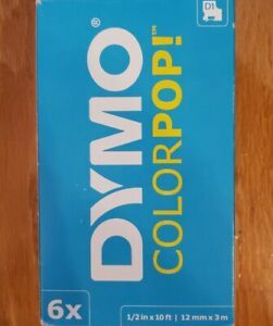 DYMO Color Pop Gold Glitter Tape - 1/2 INCH x 10 FEET - 12mm  6 Pack