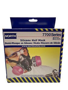 North Safety 7700 Series Large Silicone Half Mask Respirator 770030L