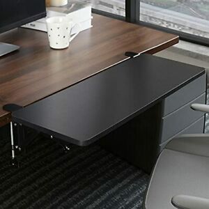HOMBYS Large Desk Extender Tray Clamp On Keyboard Drawer Table Mount Armrest ...