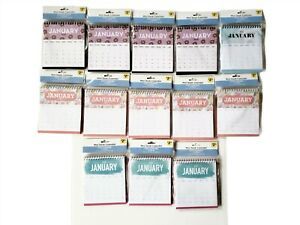 Mini Desk Calendar 2021 12 Sheets 6 In. x 6.5 In Lot Of 13