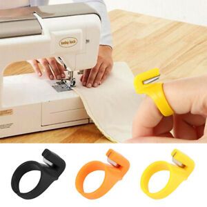 3pcs Finger Blade Needle Craft Thimble Sewing Ring Thread Cutter DIY Sewi AFC ^L