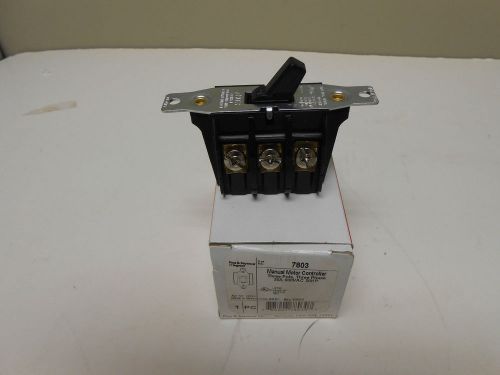 PASS AND SEYMOUR 7803 MANUAL MOTOR CONTROLLER 3 POLE 30 AMP 600VAC 20 HP RATED