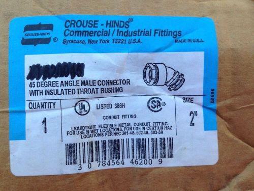 Cooper crouse-hinds 2&#034; 45 degree liquidtight fitting model # ltb20045 **new** for sale