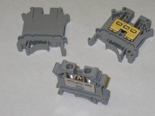 Phoenix contact gray feed-through screw terminal block 3005015 qty-50 -new- for sale