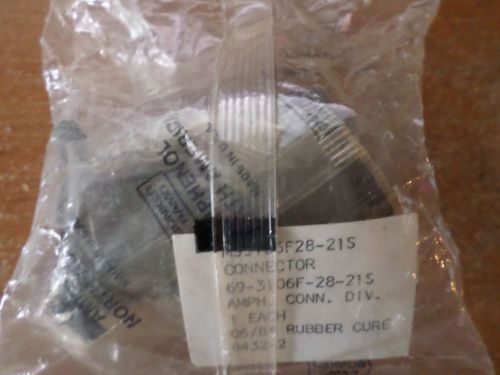 Amphenol MS3106F28-21S connector plug with clmap 69-3106F-28-21S