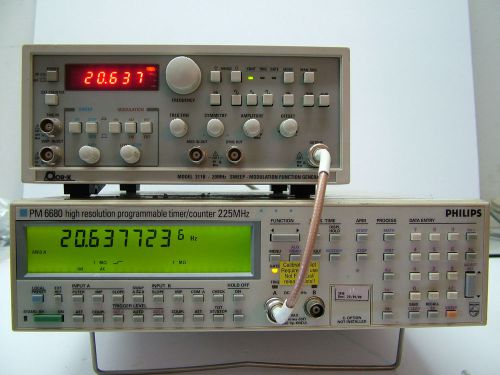 PM6680  PHILIPS HIGH RESOLUTION PROGRAMMABLE TIMER/COUNTER 225MHz