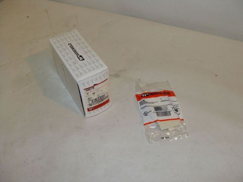 Wiremold 5507b blank ivorry 5500 seires face plate fitting new in box 1 lot 10 for sale