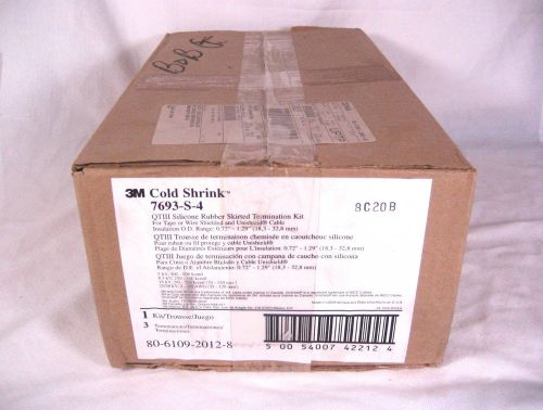 3m 7693-s-4 qtiii silicone rubber skirted termination kit (nos) (nib) for sale