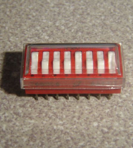 Grayhill 76sb08 s dip switch, raised rocker with removable cover 8 position  nos for sale