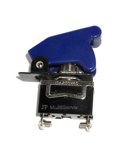 1 SPST On/Off Full Size Toggle Switch with BLUE Safety Cover