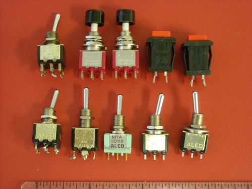 Miniature Toggle Switch Assortment - 10 total