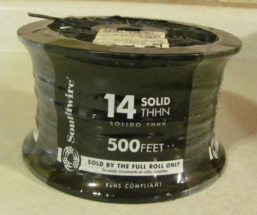 Southwire Solid Copper 600V Black 14 Solid THHN White NEW 500&#039; Insulated