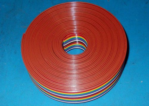 APPRX 25 FT 20 CONDUCTOR RAINBOW RIBBON CABLE 3302/20