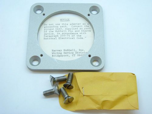 Hubbell BBA-100 Pin Sleeve Back Box Adaptor Plate 100A t2