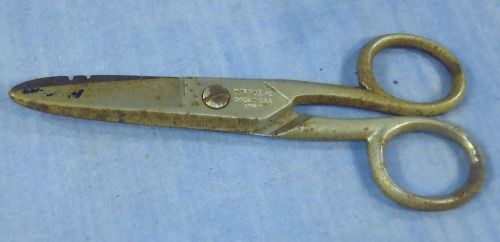 Vintage Klein Tool Inc Chicago USA Electrician Scissor Snips Strippers 2100-7