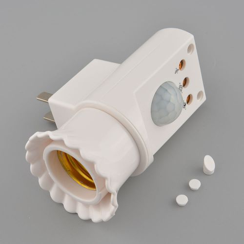 Hot New Adjustable Human Body Infrared plug Screw-on E27 AC170V~270V 0.0088W