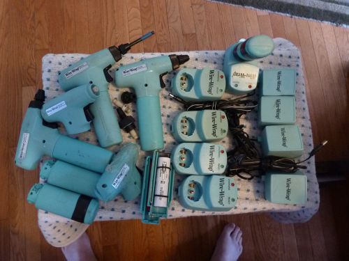 LOT COOPER  WIRE WRAP TOOL- MODEL 27600 AD8 Cordless w/ chargers batteries
