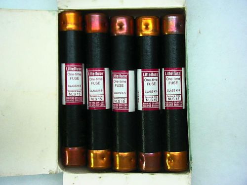 LittelFuse Time Delay Fuse NLS 15 600 Volt Lot of 10