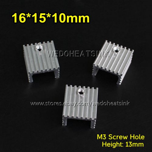 100pcs 16*15*10mm extruded aluminum heatsink radiator to-220/to220 mosfet etc for sale