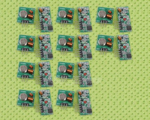 10pcs 433Mhz RF transmitter and receiver kit for Arduino project