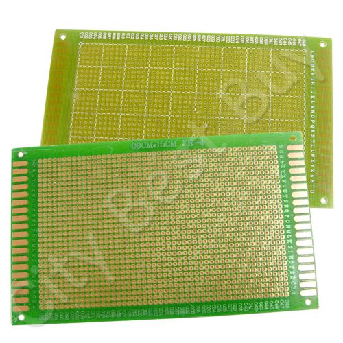 10 x bread board panel prototype pcb 90mm x 150mm 1440 holes fr4 green g1 for sale