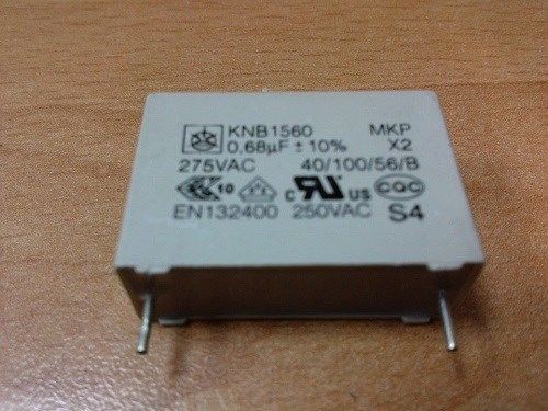 0.68uF 275Vac X2 Sppression capacitor Iskra KNB1560 Pitch:22.5mm Q&#039;TY:5PCS/LOT