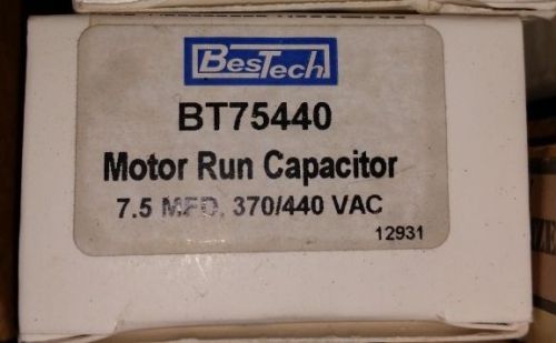 BesTech BT75440 7.5 MFD 440v Oval AC Electric Motor Run Capacitor HVAC